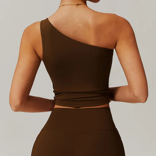 One Shoulder Sports Bra