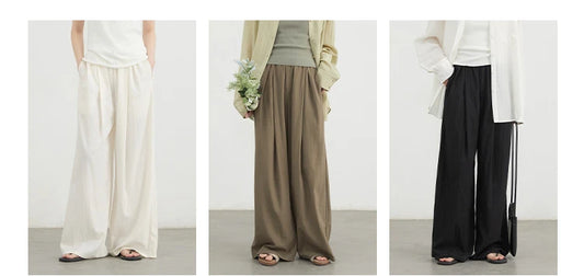 High-Waist Wide Leg Trousers – Spring/Summer 2025 Collection