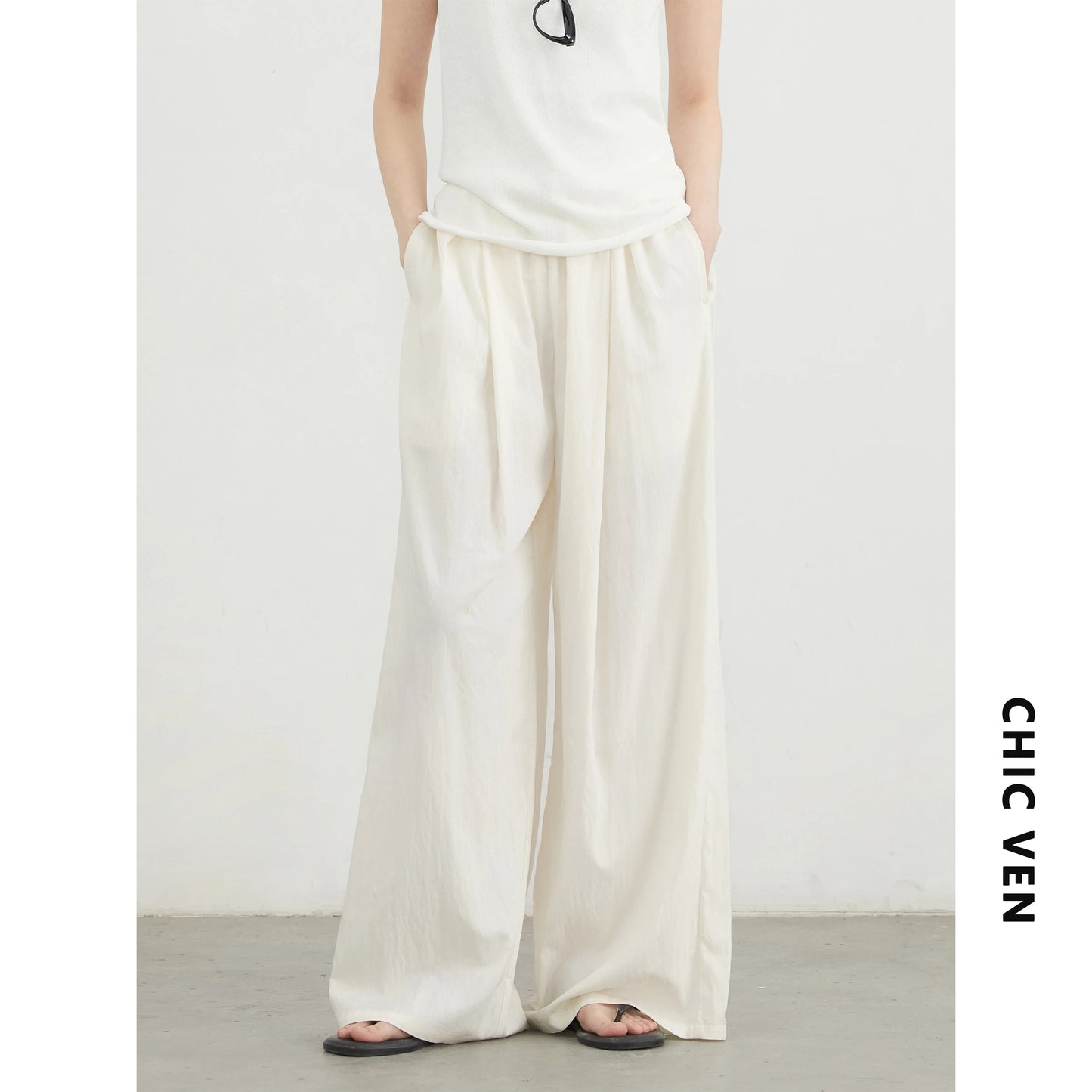 High-Waist Wide Leg Trousers – Spring/Summer 2025 Collection