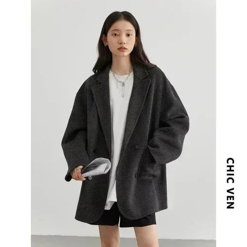 Double-Breasted Wool Coat – Winter 2025