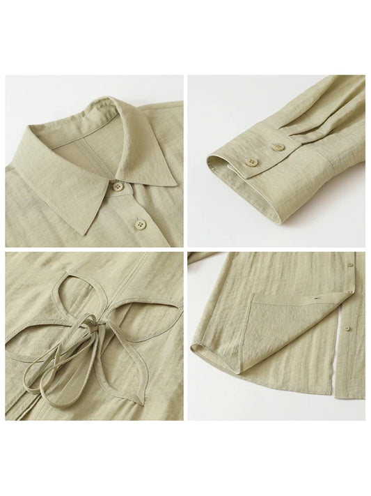 Hollow Back Blouse – Spring/Summer 2025 Collection