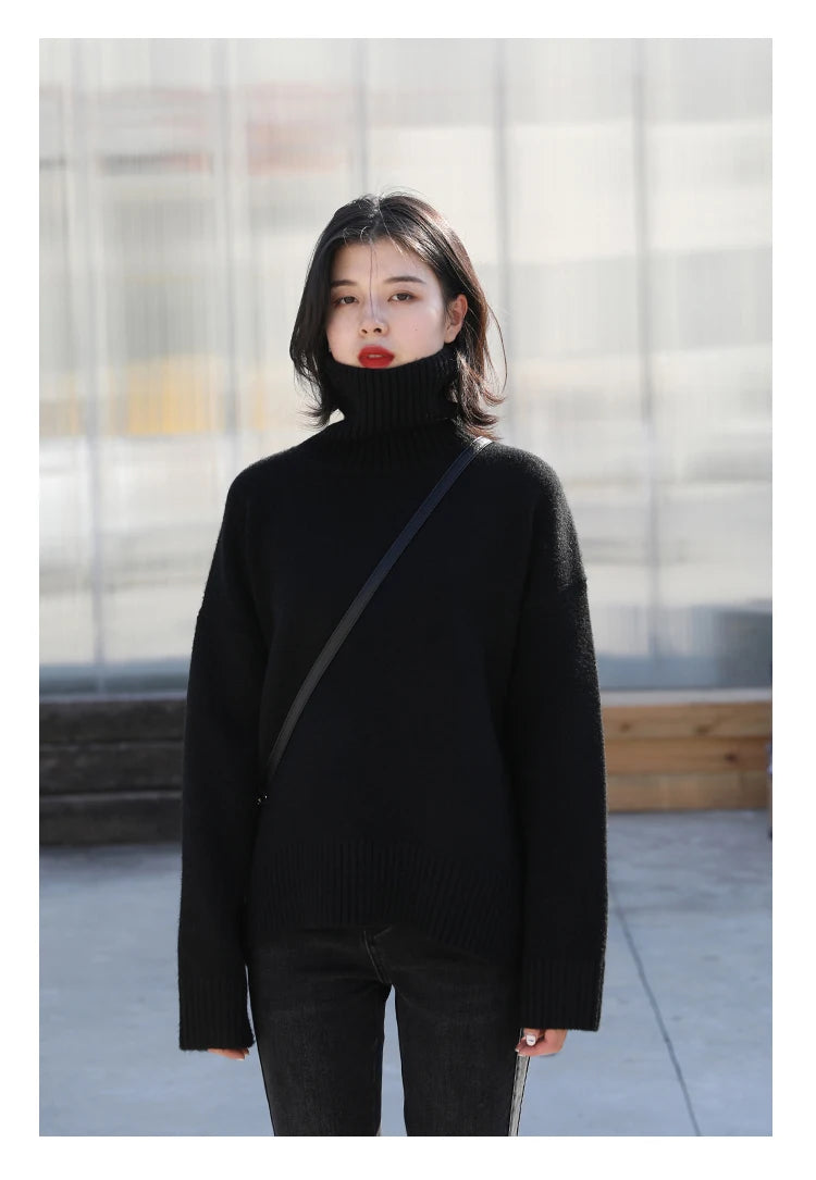 Korean Turtleneck Sweater – Winter 2025 Collection