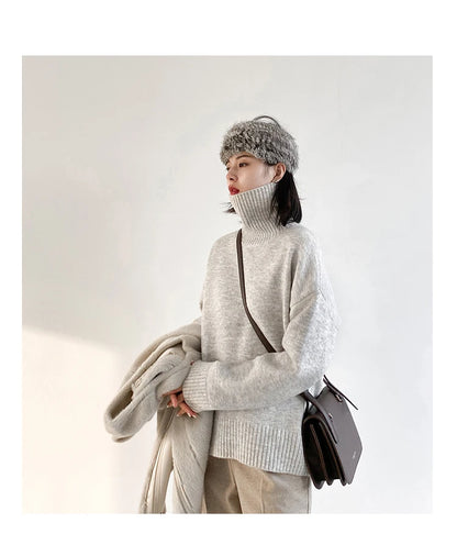 Korean Turtleneck Sweater – Winter 2025 Collection