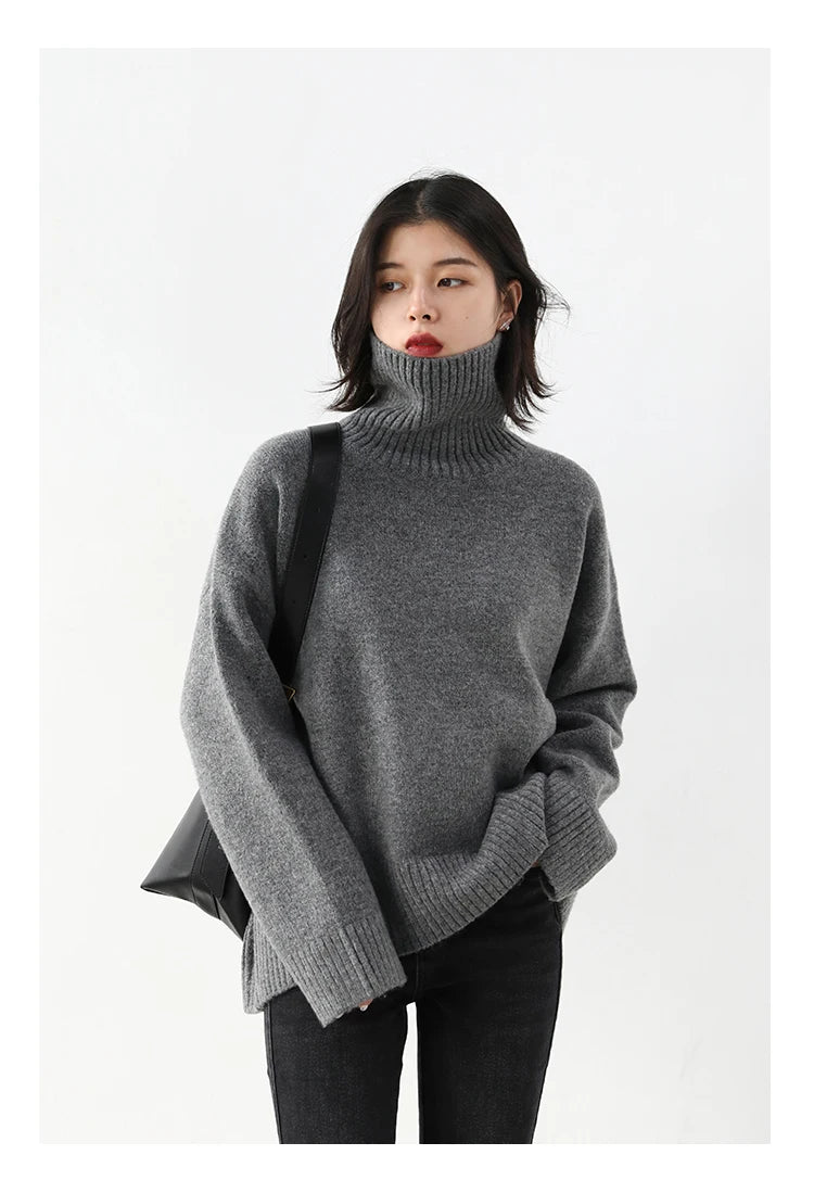 Korean Turtleneck Sweater – Winter 2025 Collection