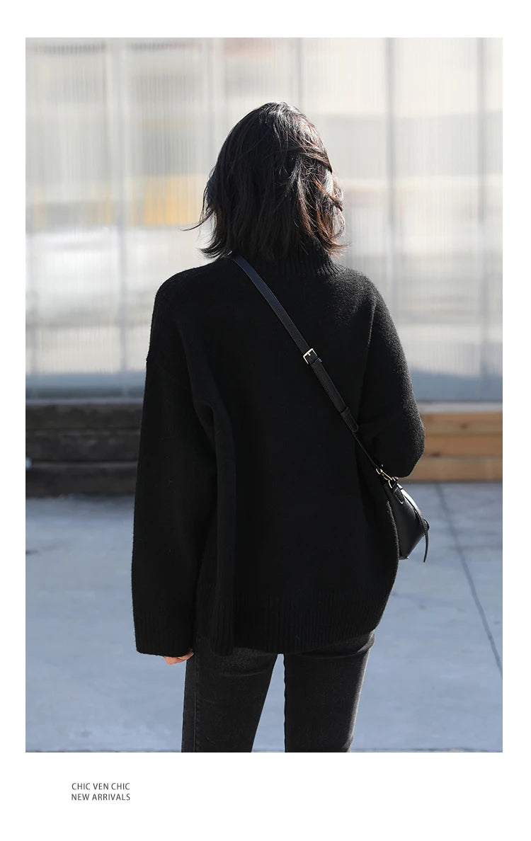 Korean Turtleneck Sweater – Winter 2025 Collection