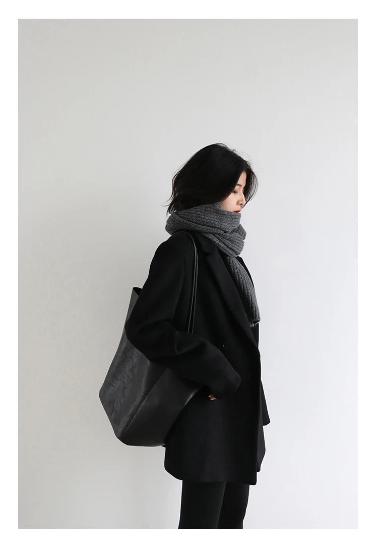 Wool Blend Mid-Long Coat – Autumn/Winter 2025