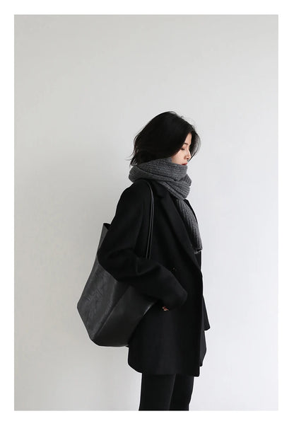 Wool Blend Mid-Long Coat – Autumn/Winter 2025