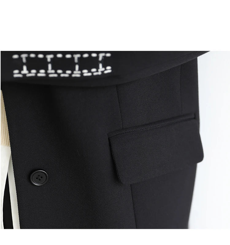 Embroidered Cuff Blazer – Winter Collection