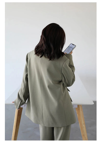 Embroidered Cuff Blazer – Winter Collection