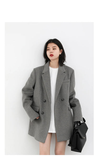 Wool Blend Mid-Long Coat – Autumn/Winter 2025
