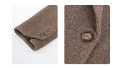 Wool Blend Mid-Long Coat – Autumn/Winter 2025