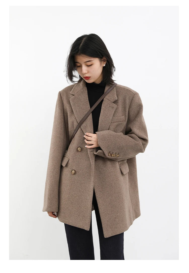 Wool Blend Mid-Long Coat – Autumn/Winter 2025