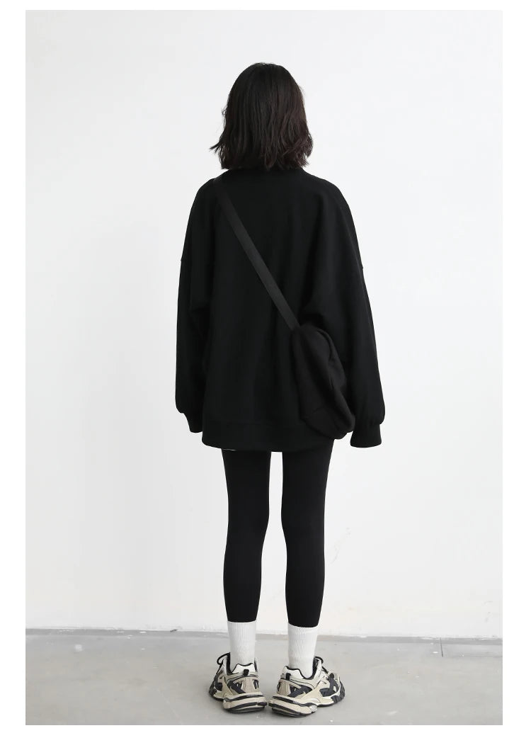 Korean V-Neck Sweatshirt – Autumn/Winter 2025