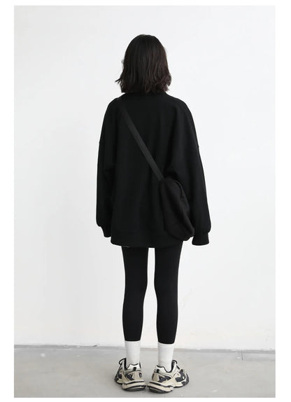 Korean V-Neck Sweatshirt – Autumn/Winter 2025