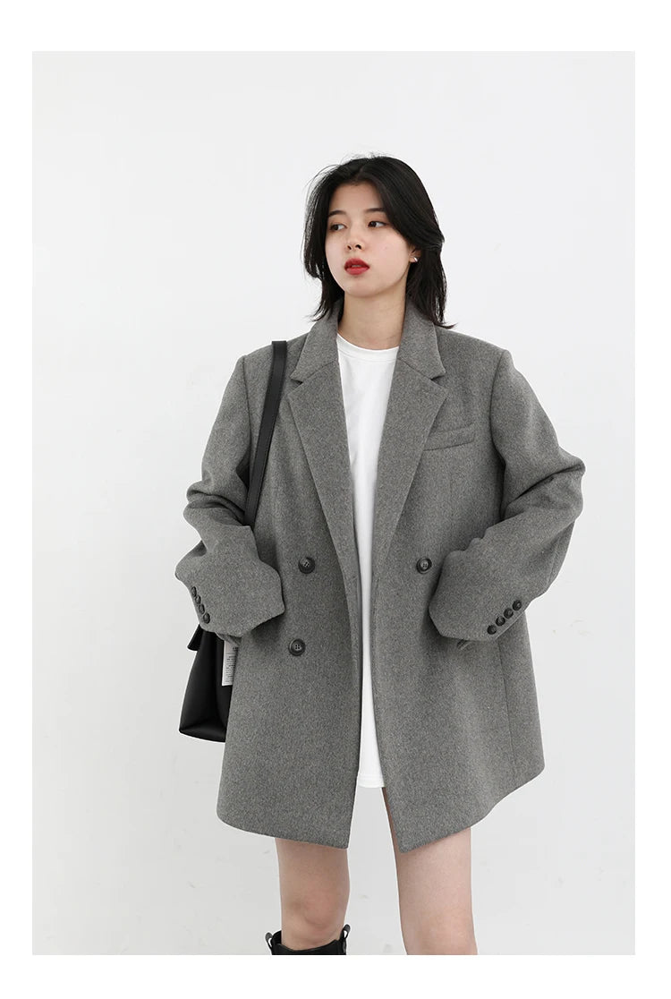 Wool Blend Mid-Long Coat – Autumn/Winter 2025