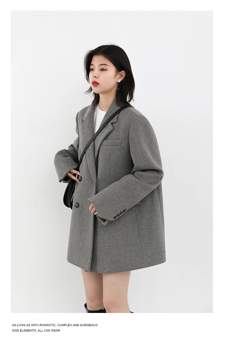Wool Blend Mid-Long Coat – Autumn/Winter 2025