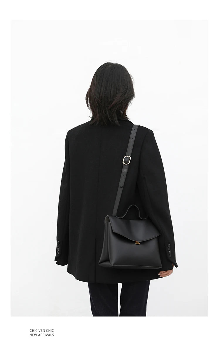 Wool Blend Mid-Long Coat – Autumn/Winter 2025