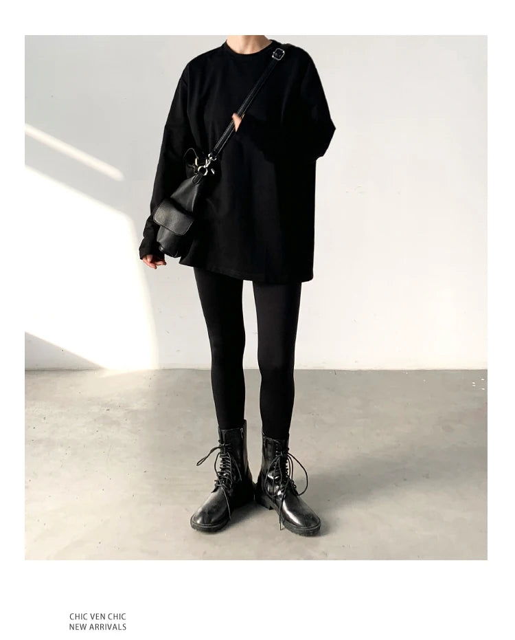 Basic O-Neck Long Sleeve Tee – Spring/Autumn Collection