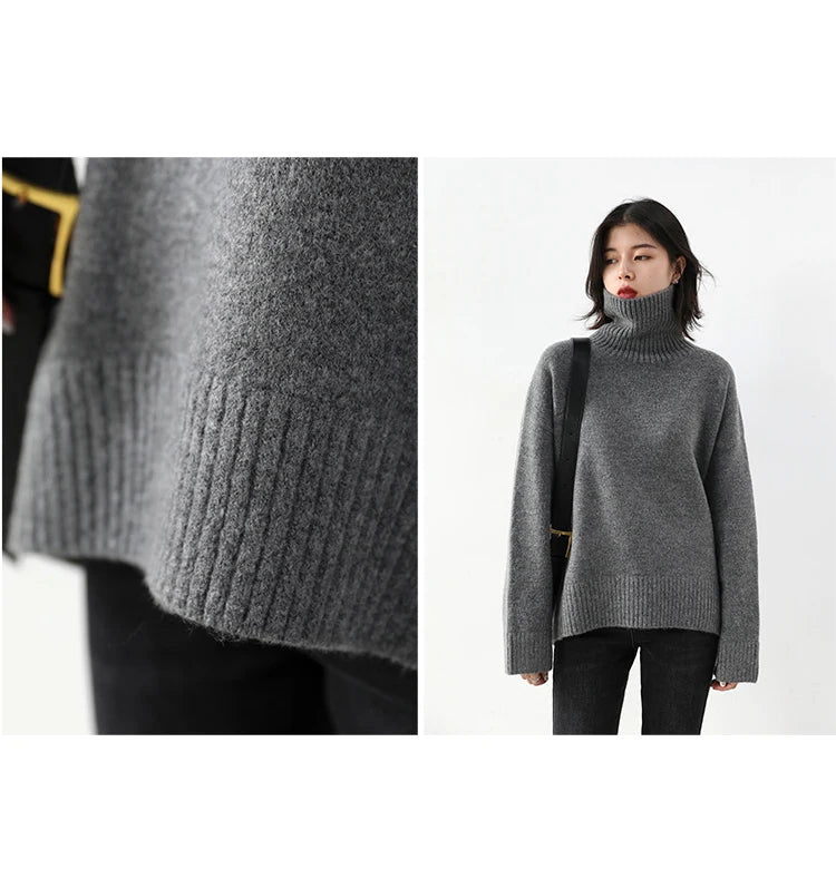 Korean Turtleneck Sweater – Winter 2025 Collection