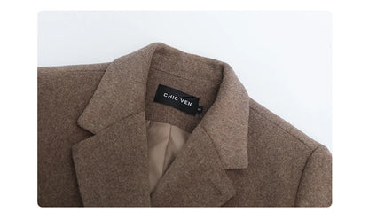 Wool Blend Mid-Long Coat – Autumn/Winter 2025