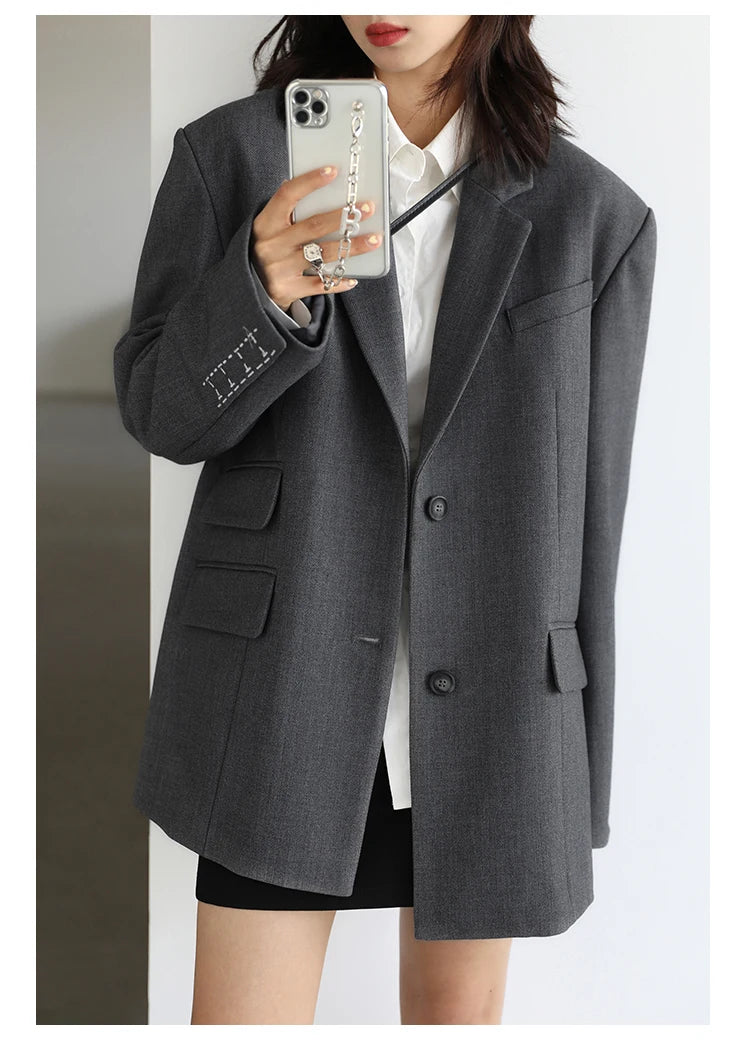 Embroidered Cuff Blazer – Winter Collection