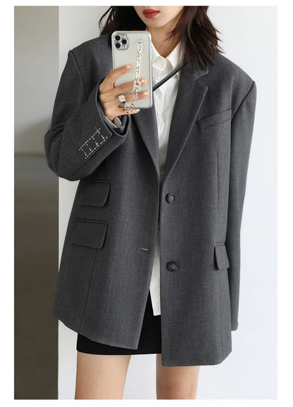 Embroidered Cuff Blazer – Winter Collection