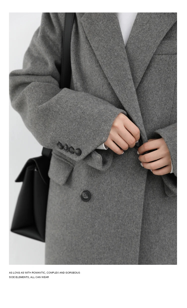 Wool Blend Mid-Long Coat – Autumn/Winter 2025