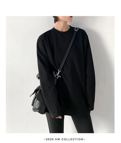 Basic O-Neck Long Sleeve Tee – Spring/Autumn Collection