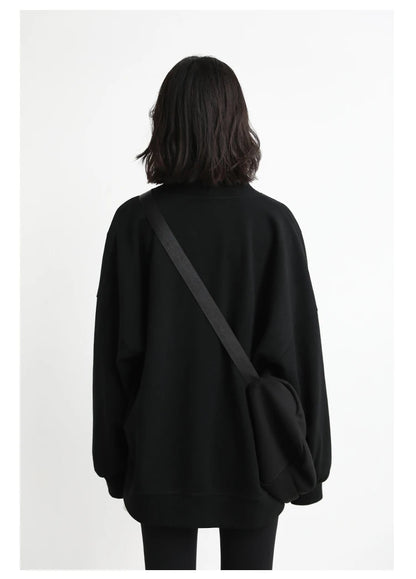 Korean V-Neck Sweatshirt – Autumn/Winter 2025