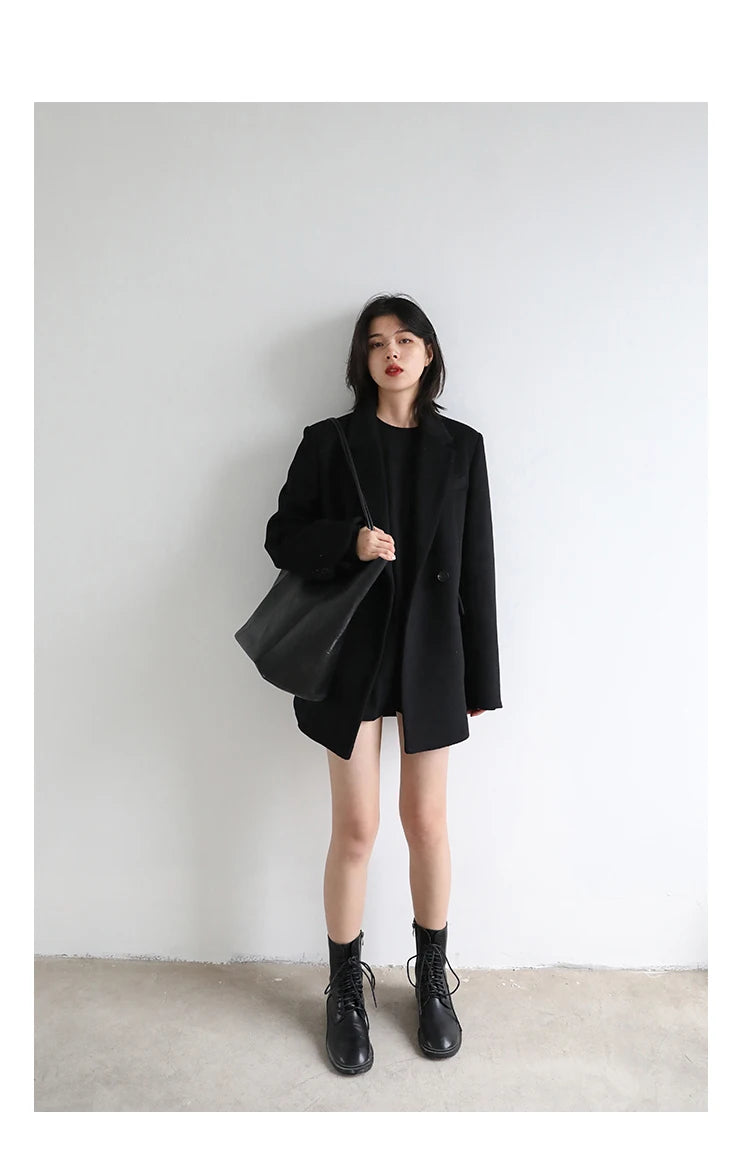 Wool Blend Mid-Long Coat – Autumn/Winter 2025