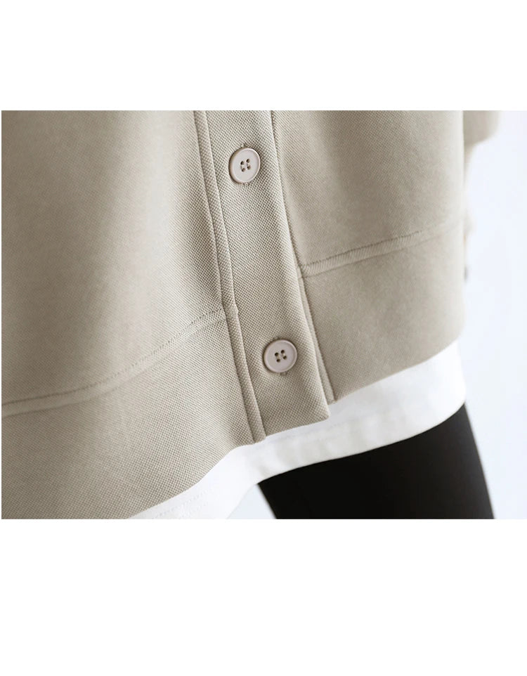 Korean V-Neck Sweatshirt – Autumn/Winter 2025