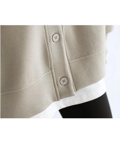 Korean V-Neck Sweatshirt – Autumn/Winter 2025