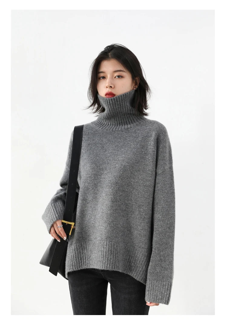 Korean Turtleneck Sweater – Winter 2025 Collection