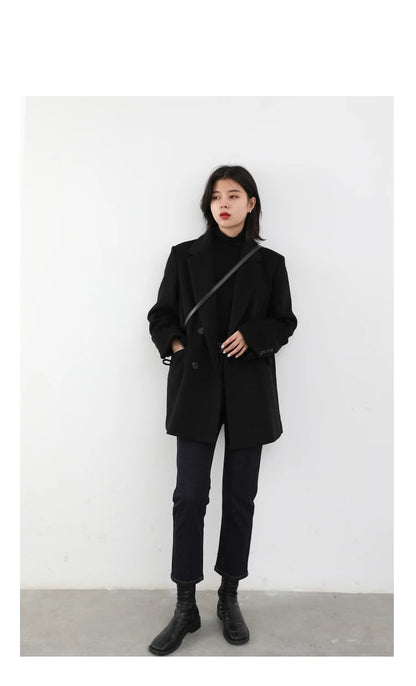 Wool Blend Mid-Long Coat – Autumn/Winter 2025