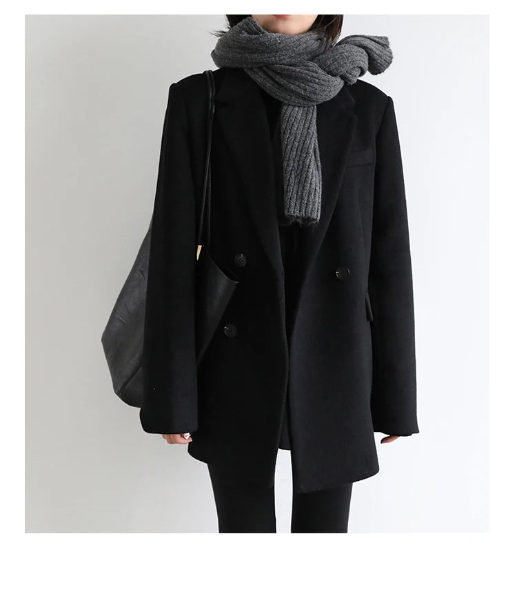 Wool Blend Mid-Long Coat – Autumn/Winter 2025