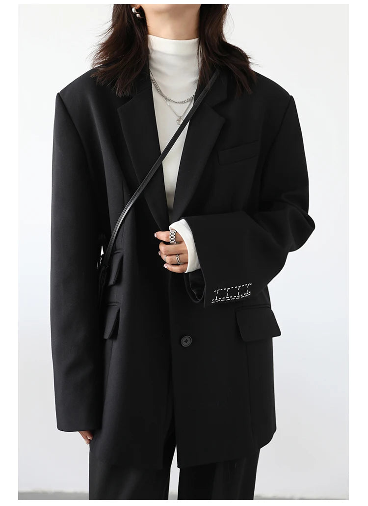 Embroidered Cuff Blazer – Winter Collection