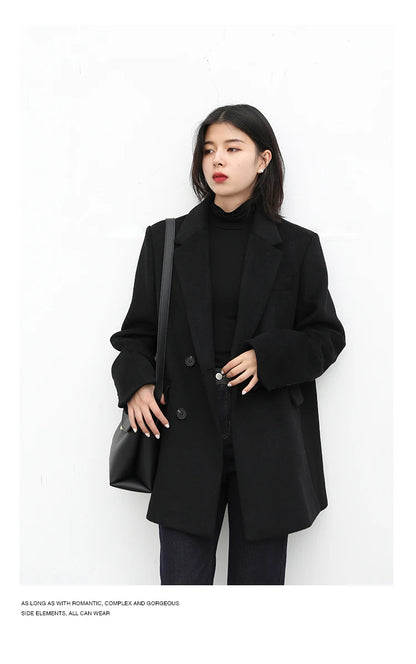 Wool Blend Mid-Long Coat – Autumn/Winter 2025