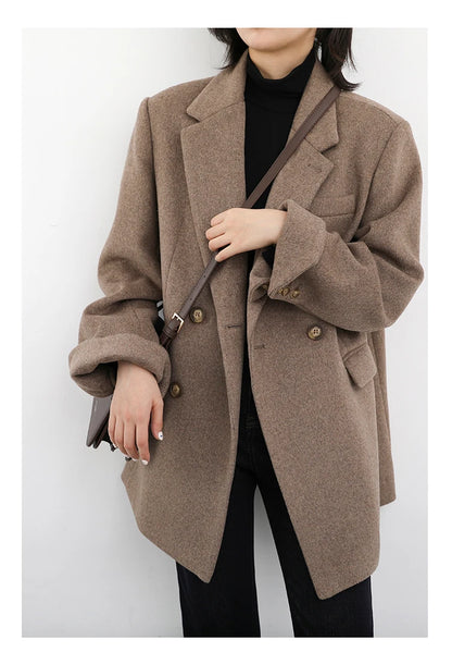Wool Blend Mid-Long Coat – Autumn/Winter 2025
