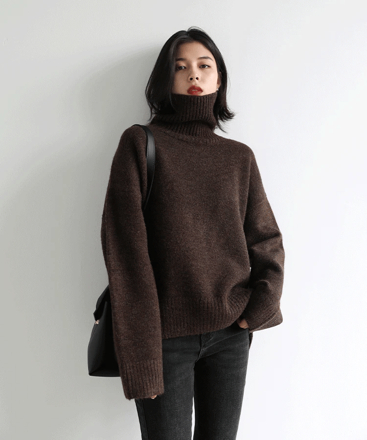 Korean Turtleneck Sweater – Winter 2025 Collection