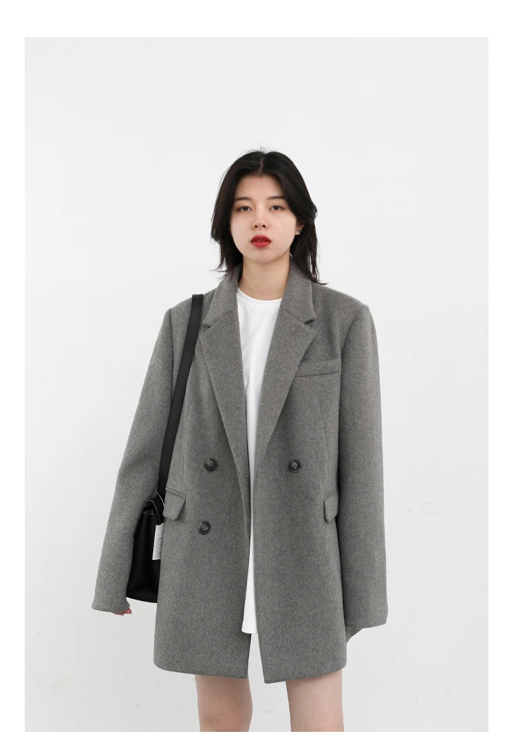 Wool Blend Mid-Long Coat – Autumn/Winter 2025