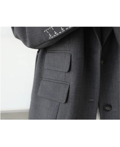 Embroidered Cuff Blazer – Winter Collection