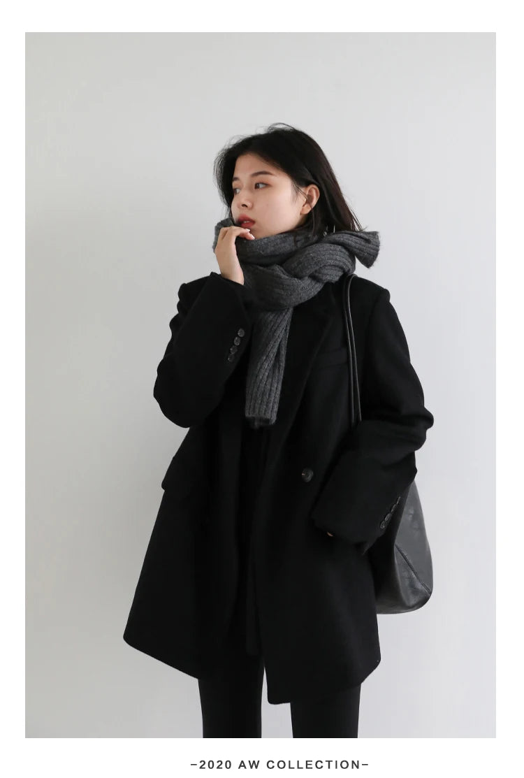 Wool Blend Mid-Long Coat – Autumn/Winter 2025