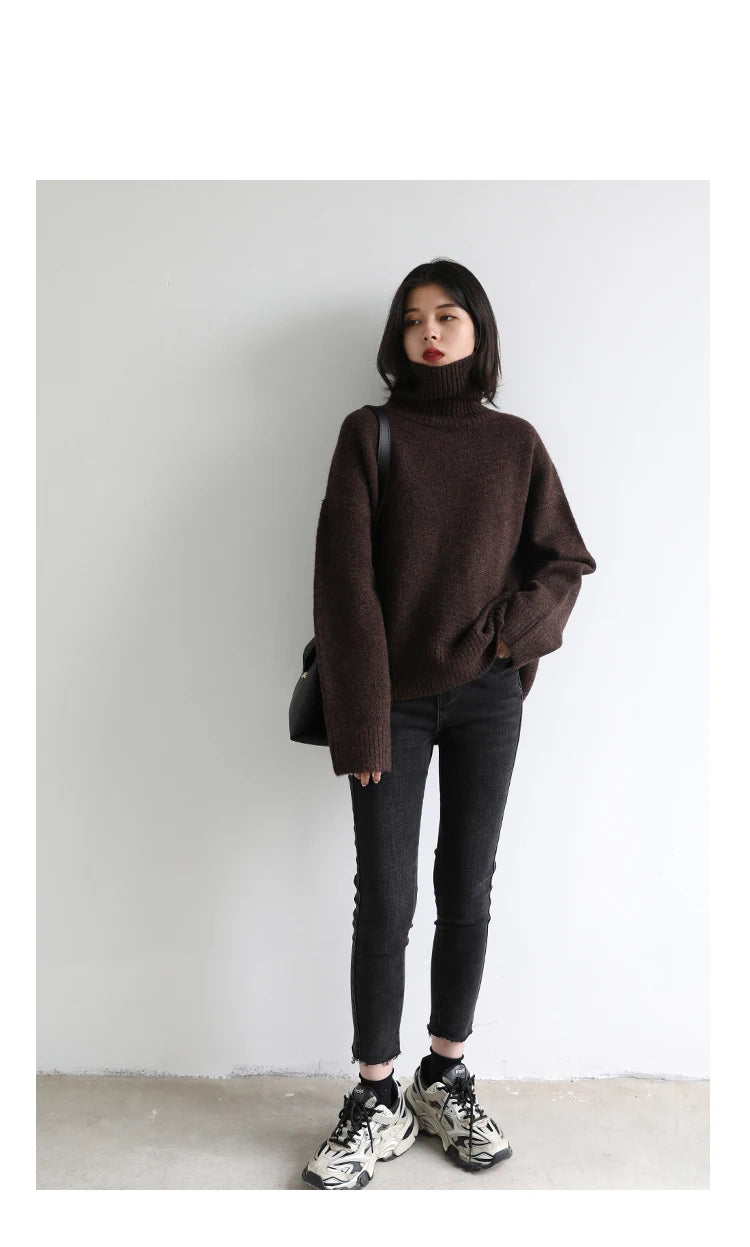 Korean Turtleneck Sweater – Winter 2025 Collection