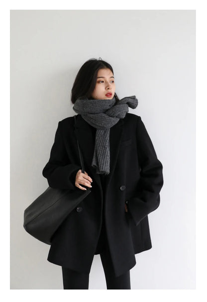 Wool Blend Mid-Long Coat – Autumn/Winter 2025