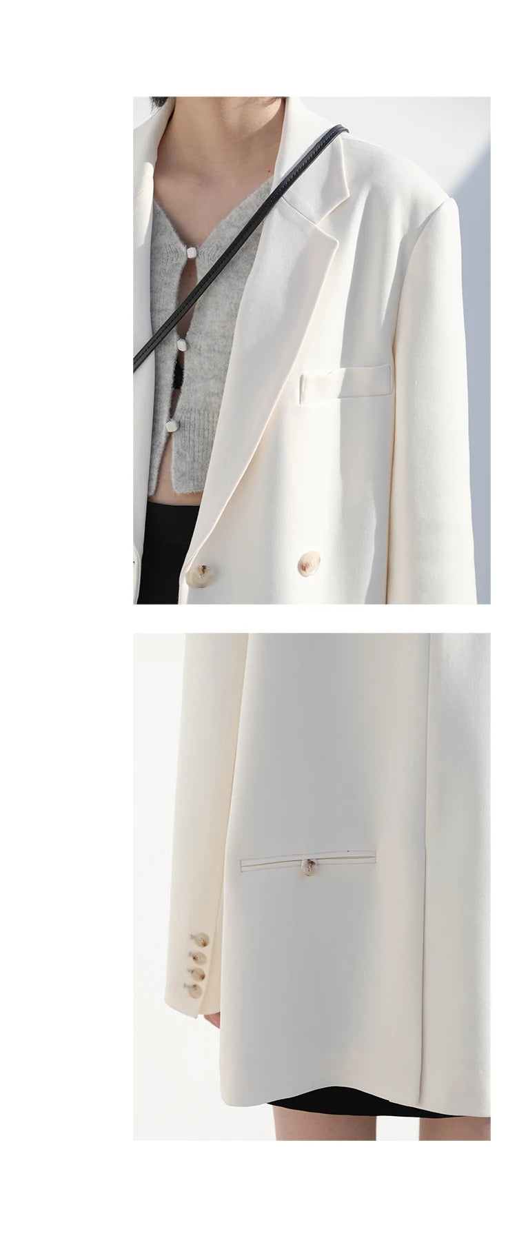 Double-Breasted Blazer – Classic Office Edition