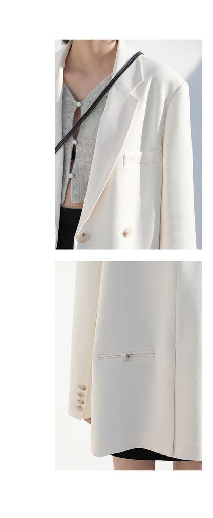 Double-Breasted Blazer – Classic Office Edition