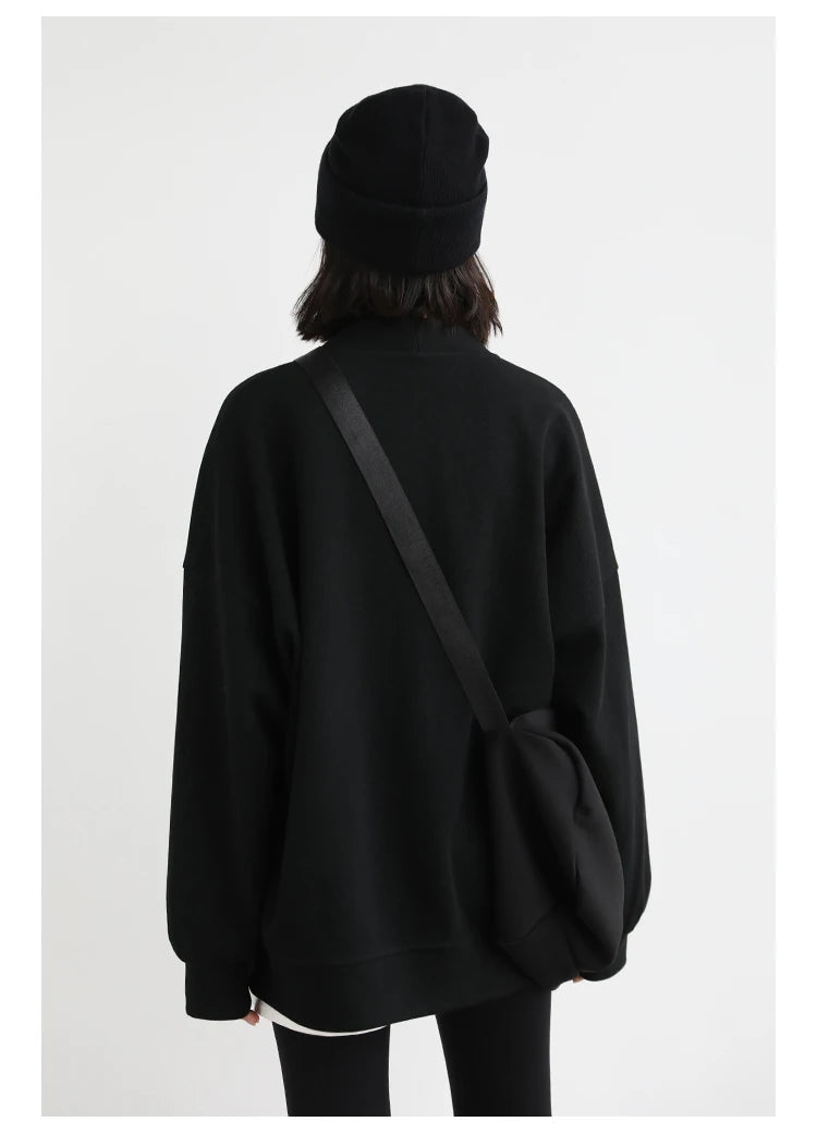 Korean V-Neck Sweatshirt – Autumn/Winter 2025