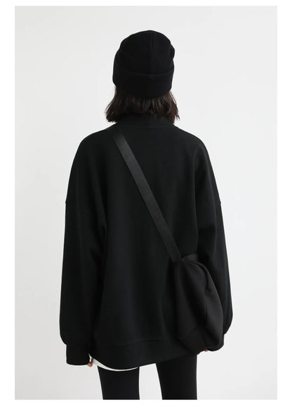 Korean V-Neck Sweatshirt – Autumn/Winter 2025