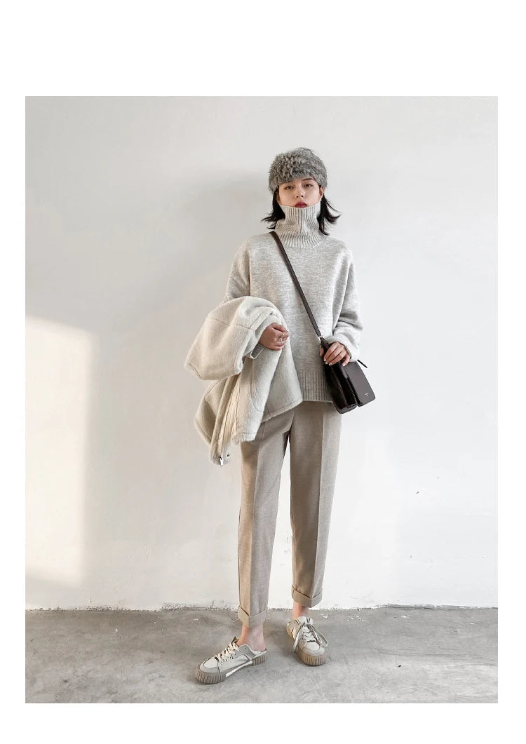 Korean Turtleneck Sweater – Winter 2025 Collection