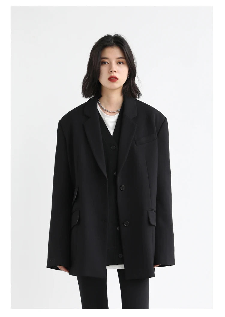 Korean V-Neck Sweatshirt – Autumn/Winter 2025